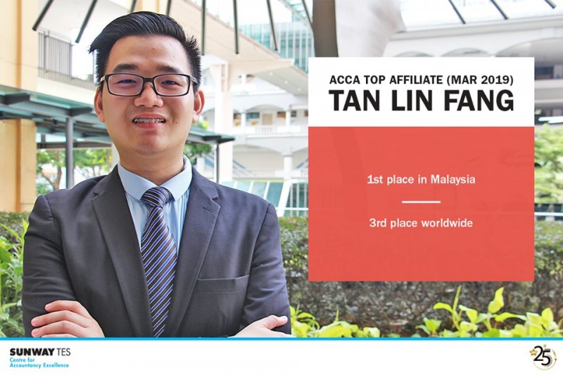 Aaron Tan Lin Fang - Top in Malaysia for ACCA Affiliates (March 2019)