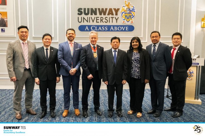 President of ACCA, Mr. Robert Stenhouse visit to the Sunway University campus in July 2019.