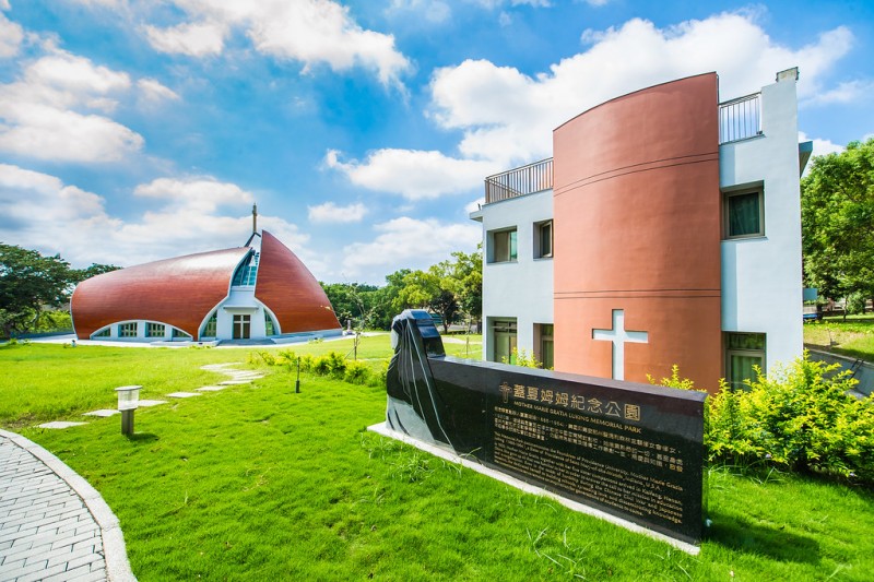 靜宜大學校園風景。