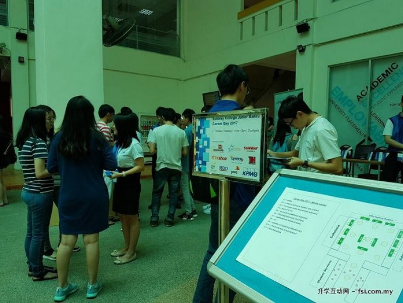 一年一度的职业展让学生掌握职场最新资讯，为将来做好准备。