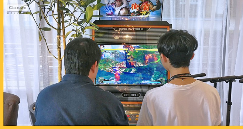 Students are playing gaming arcade in enjoyable environment
