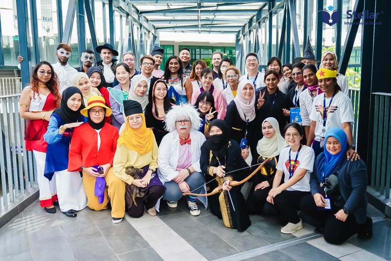 Book Day - Teachers in their costumes