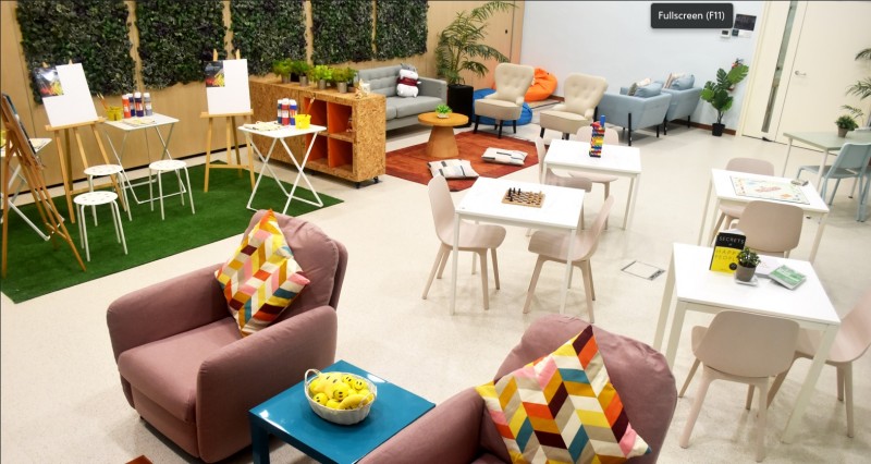 环境舒适的学生康乐中心。