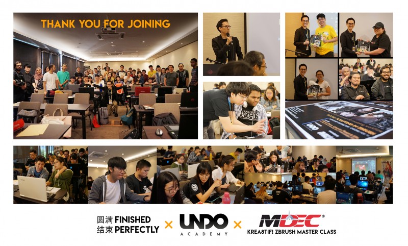 很荣幸受ＭＤＥＣ邀请开办一日 Kre8tif! Zbrush Master Class 课程分享会